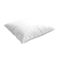 White pillow. Isolated on transparent background.