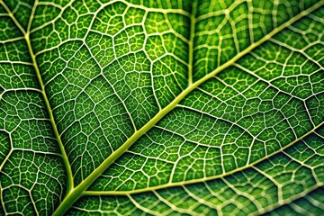 Delicate leaf veins and textures showcasing microscopic plant wonders