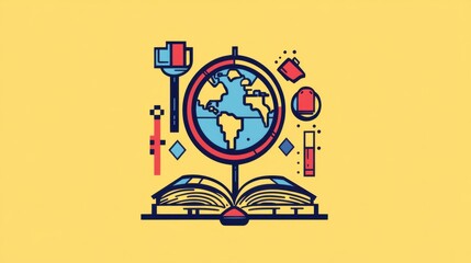 Fototapeta premium Education and Learning Concept Illustration