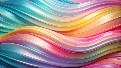 Obraz premium Pastel Waves Background with Smooth Lines and Soft Colors