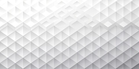 High angle view of white abstract background with geometric shapes