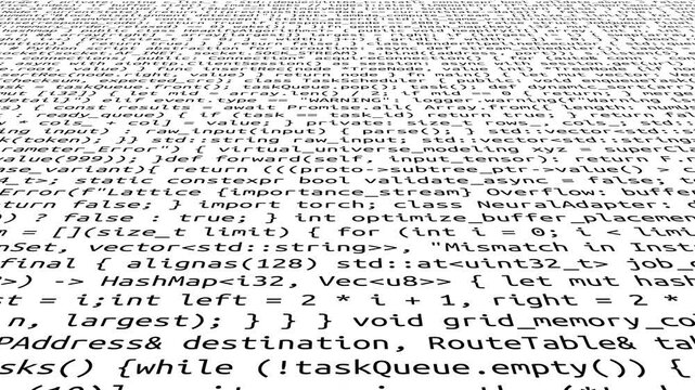 Conceptual java code of web page or javascript programming concept. Simulation of abstract software computer programming code.