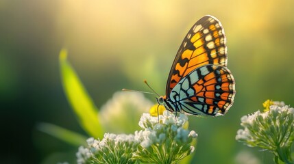 Obraz premium Butterfly on a Flower