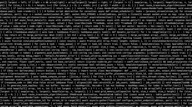 Conceptual java code of web page or javascript programming concept. Simulation of abstract software computer programming code.