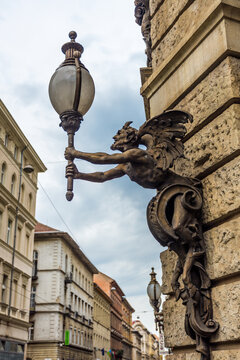 Beautiful Baroque New York Caf� Fa�ade  in Budapest, Hungary.