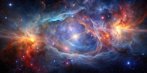 Fototapeta premium nebulae drifting off in deep space