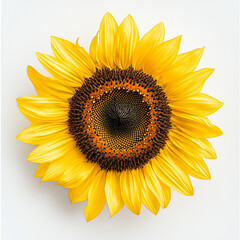 Obraz premium Bright Yellow Sunflower with Detailed Center