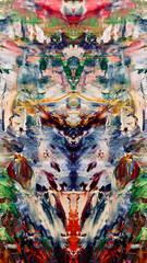 Abstract background art . Ethnic pattern. Mixtures of oil paint. Trendy hand painting canvas. Wall decor and Wall art prints Idea. 3D Texture. Art object