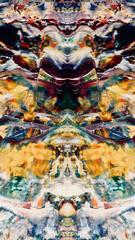 Abstract background art . Ethnic pattern. Mixtures of oil paint. Trendy hand painting canvas. Wall decor and Wall art prints Idea. 3D Texture. Art object