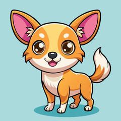 Cute dog vector illustration 