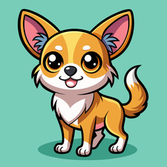 Fototapeta premium Cute dog vector illustration 