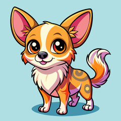 Cute dog vector illustration 