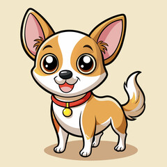 Cute dog vector illustration 