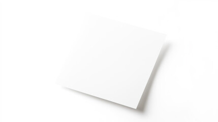 White Paper Mockup: Blank Paper Sheet for Design