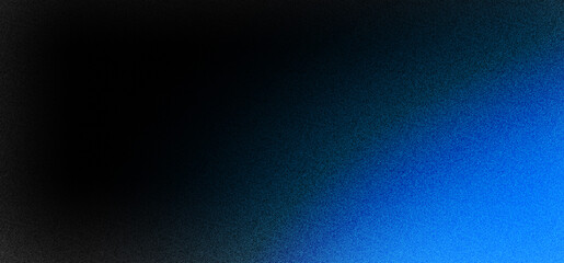 Blue black gradient background with noise texture	