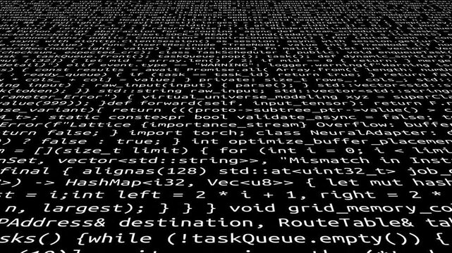 Conceptual java code of web page or javascript programming concept. Simulation of abstract software computer programming code.