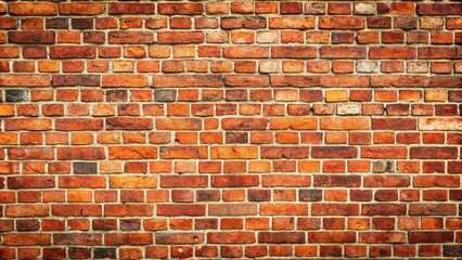 Old school red brick wall in portrait orientation