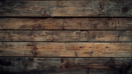 Fototapeta premium The texture of old brown wood. The background is made of old wood with texture. View from above
