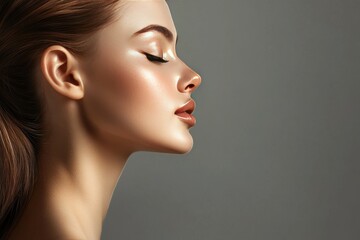 Stunning Profile Portrait Showcasing Natural Beauty