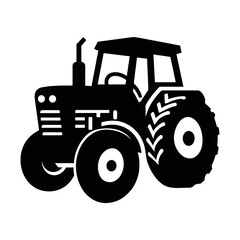 Tractor icon for Farmer Service uses Vector Art image, Agricultural machinery vector illustration
