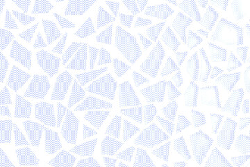 Stark monochrome digital geometric tessellation