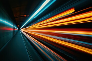 Dynamic Light Trails in Urban Setting