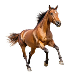 Running Horse on transparent background