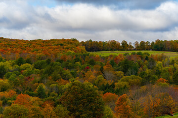 New England during autumn with great light and colors