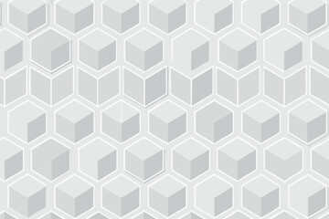 Seamless Hexagonal Grid Pattern with 3D Effects