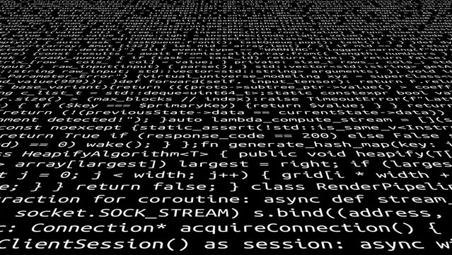 Conceptual java code of web page or javascript programming concept. Simulation of abstract software computer programming code.