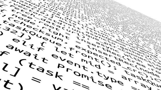 Conceptual java code of web page or javascript programming concept. Simulation of abstract software computer programming code.