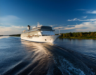  Cruise In The Sea; a ship sailing on a river 1576