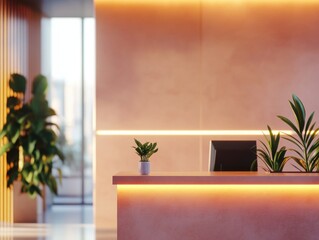 Modern Office Reception Area