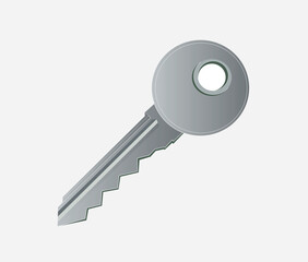 key on white backround vector