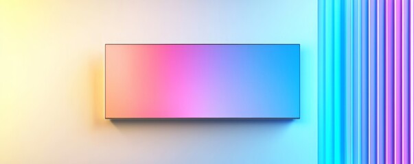 Obraz premium A flat screen monitor with a high refresh rate, isolated on white, displaying vivid colors