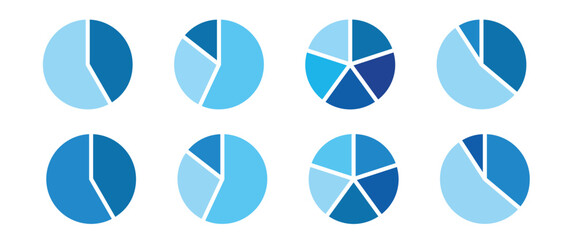 pie chart, colorful diagram collection for infographic