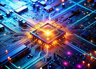 Obraz premium Quantum Speedup in Macro Photography: Capturing the Essence of Computational Efficiency and Complexity