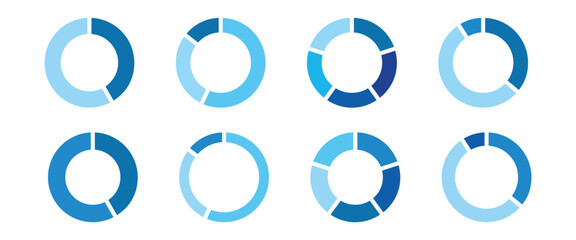 pie chart, colorful diagram collection for infographic