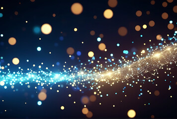 Obraz premium artificial intelligence generates visually stunning networks luminescent backgrounds featuring intricate patterns made tiny sparkles