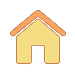 home icon on a white background