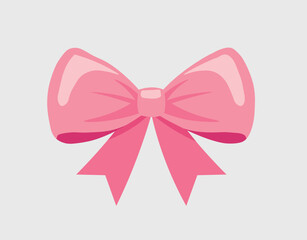 pink ribbon bow vector