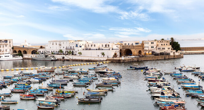 Seaport of the city of Algiers. Republic of Algeria