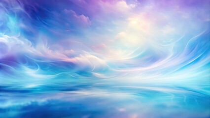 Soft and dreamy abstract light in shades of blue and purple