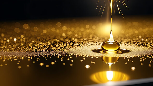 splash golden oil ruined clean surface leaving small stain needed carefully cut