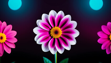 vibrant colorful flower design pantone paper cut unique pano piece creative projects