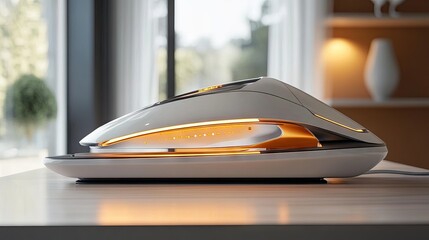 A sleek and modern electric iron, perfect for ironing clothes or fabric items, showcasing its beautiful design and functionality