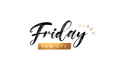 Obraz premium Black Friday Advertising Sale Offer Sign Vector