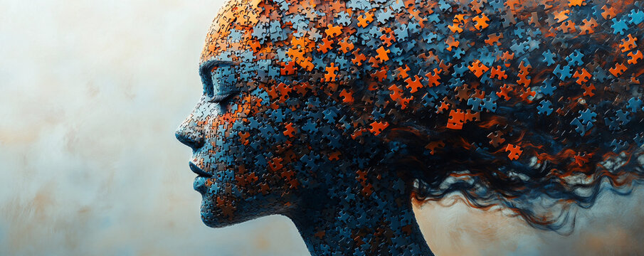 This conceptual digital art piece symbolizes cognitive psychology and therapy, ideal for mental health campaigns, workshops, and educational materials.