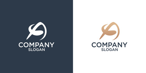 Fototapeta premium collection of initial letter A abstract monogram logo design vector