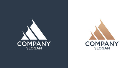 collection of initial letter A abstract monogram logo design vector